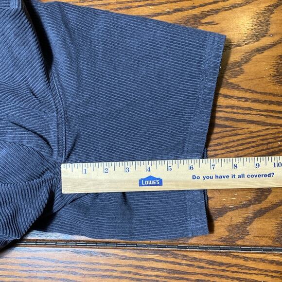 Drawstring UNISEX Corduroy Cargo Shorts Charcoal Gray Extra Small 27 BOYFRIEND - Picture 9 of 13